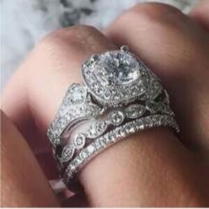 Silver layered rings